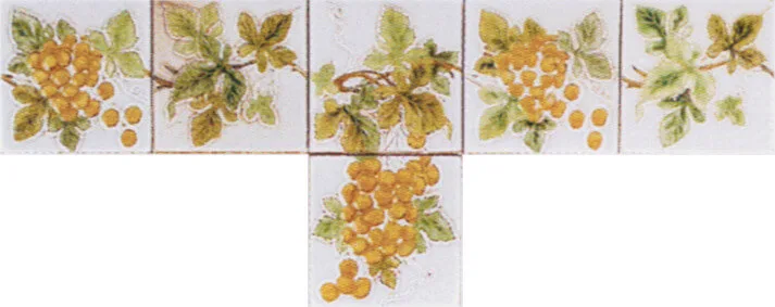 Carreaux Satin décorés Chasselas Satin frise