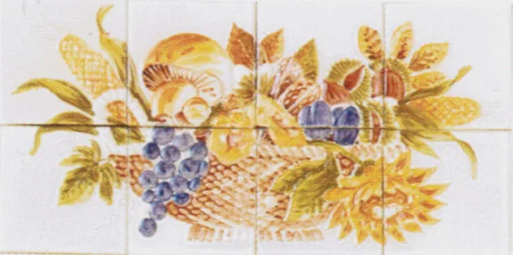 Carreaux panier de fruits d'automne