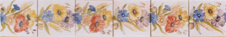 Frise de carreaux Fleurs de champs