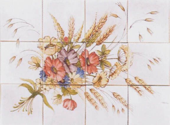 Carreaux motif fleurs des champs