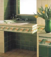 AQUARELLE décor FEUILLAGES
